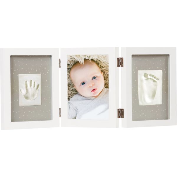 Happy Hands Baby Print Triple Frame Kit White