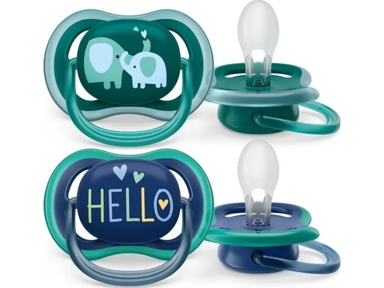 Philips AVENT ultra air SCF349/18 sut, Klassisk babysut, Ortodontisk, Silikone, Dreng/Pige, Tåler opvaskemaskine