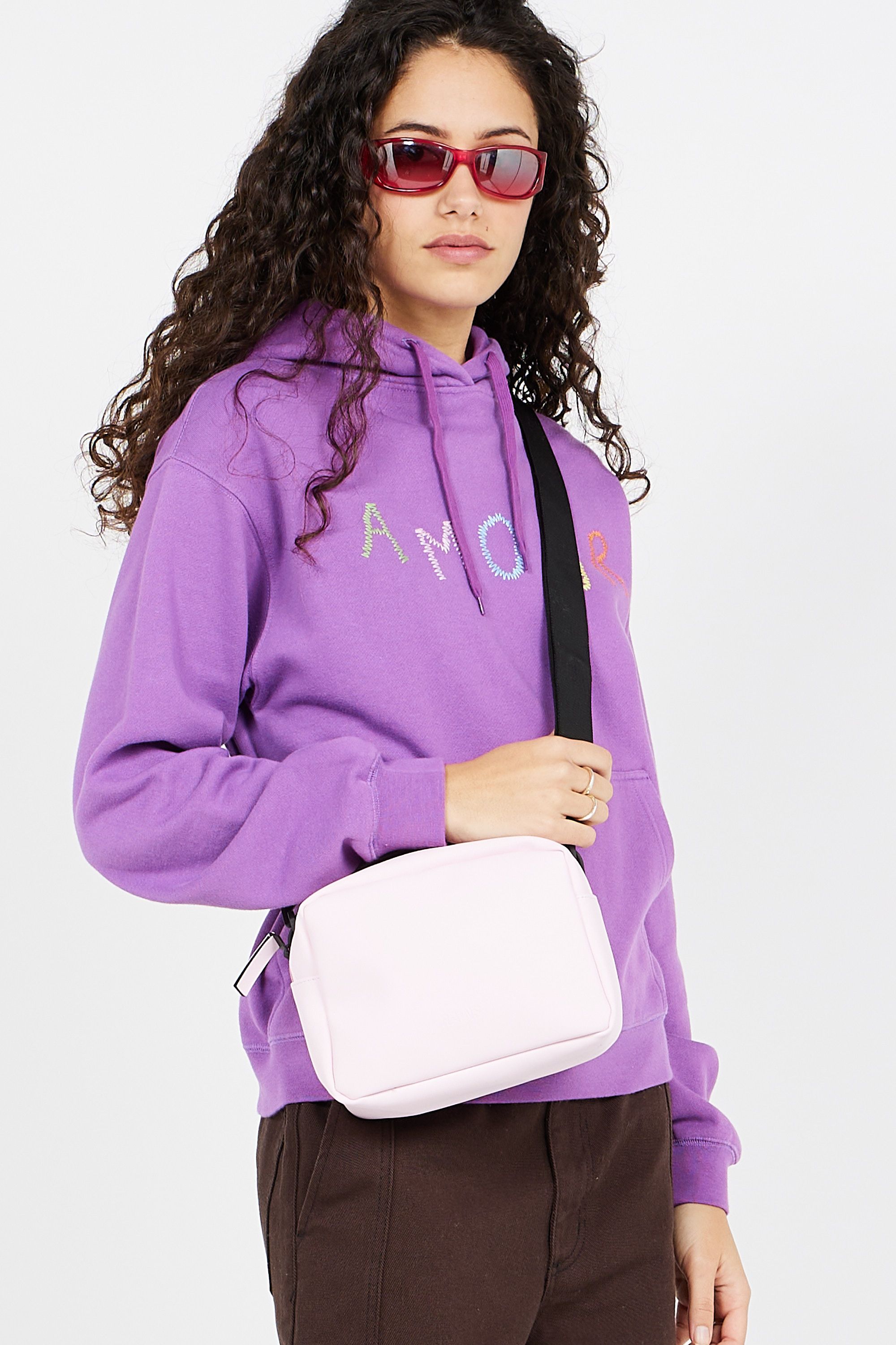 RAINS Sac bandoulière  BOX BAG Rose