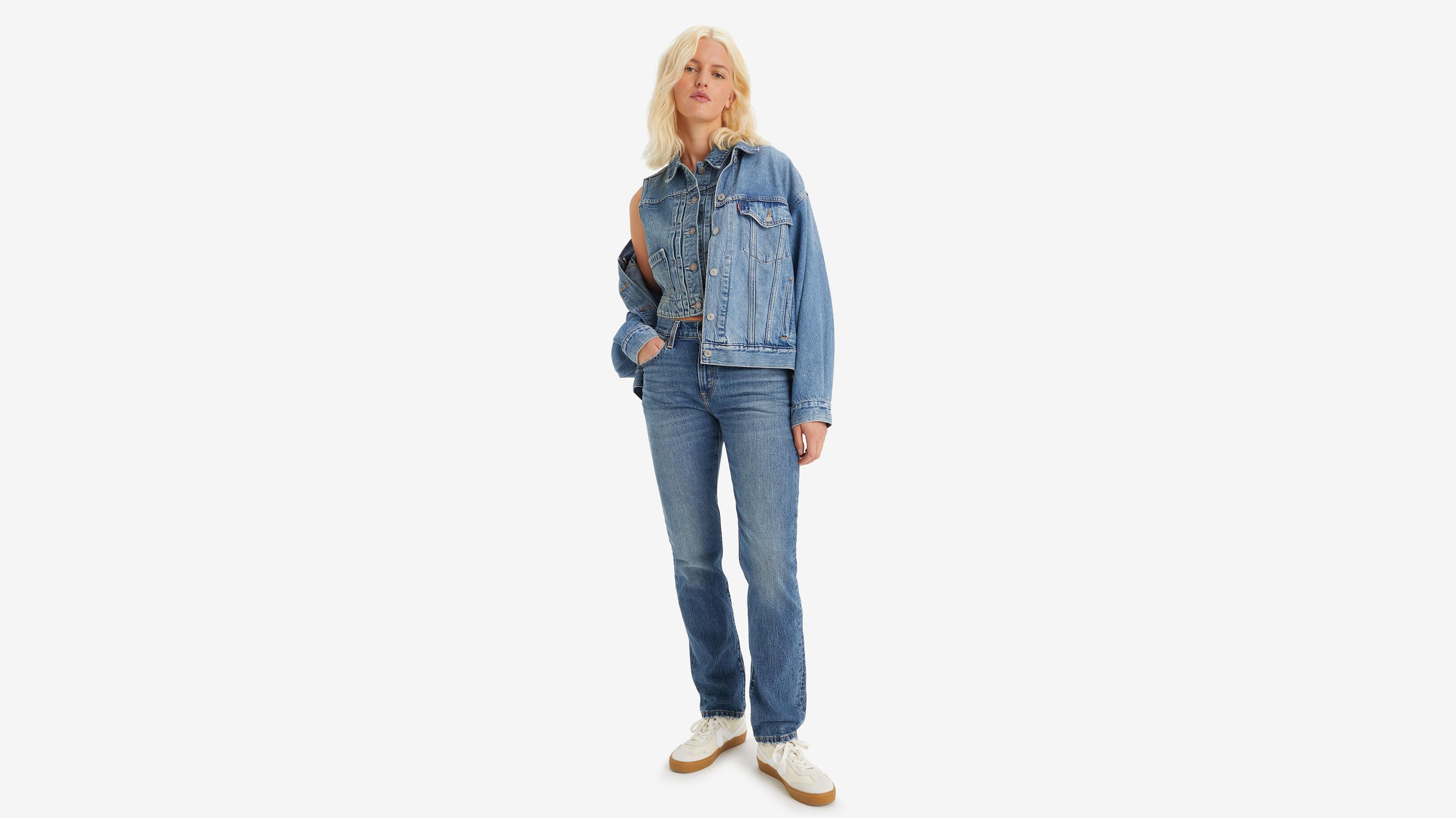 Jean Middy Straight - On Trend - Bleu