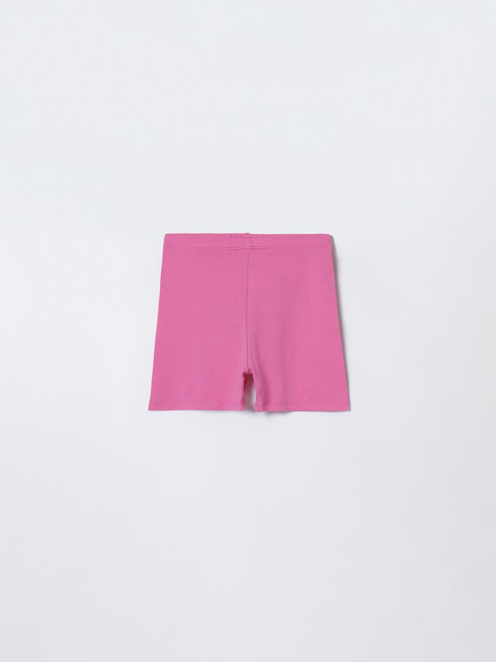 Conjunto de 2 calças de ciclismo combinadas - Fúcsia