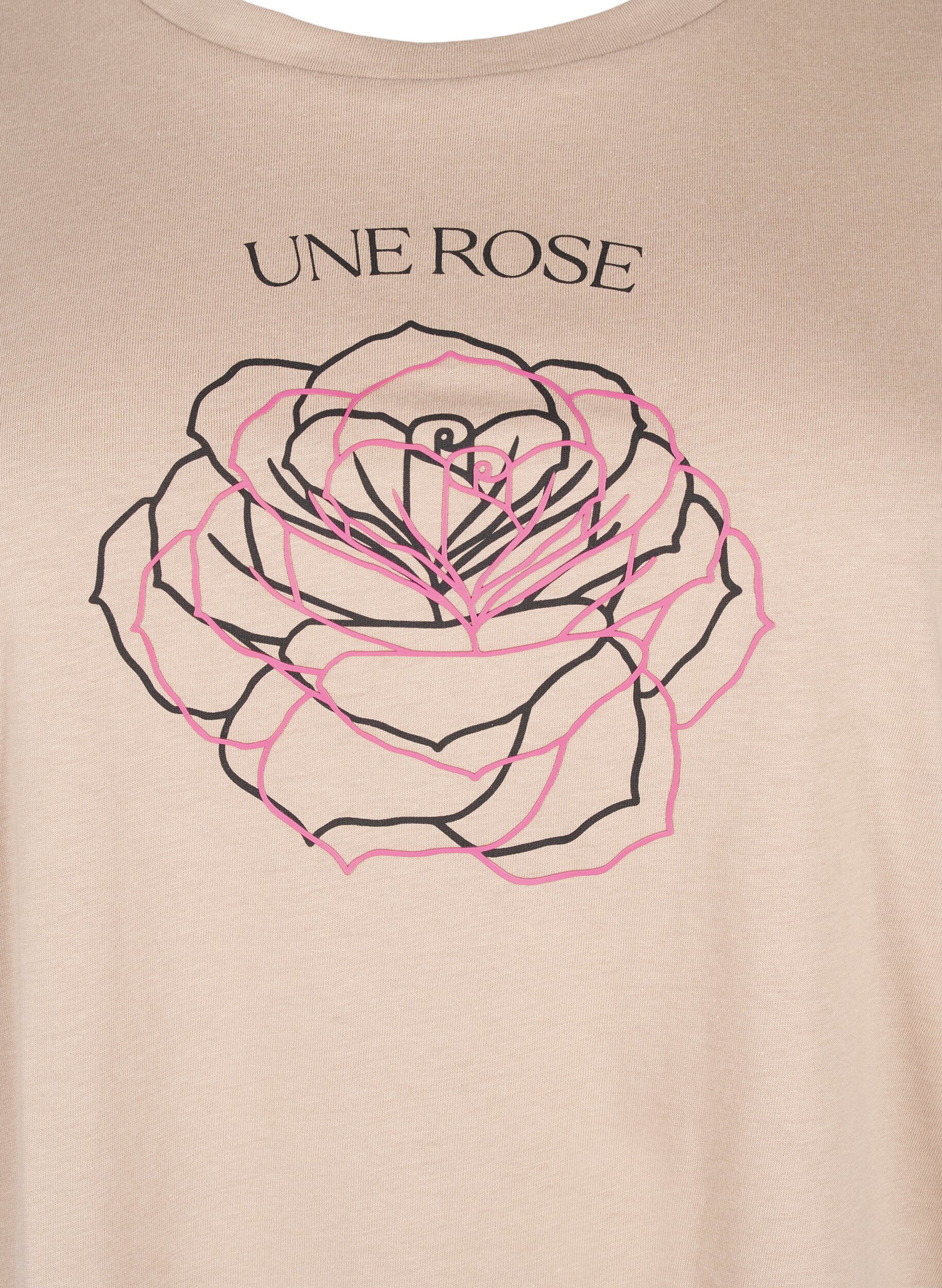 Bomulds t-shirt med print