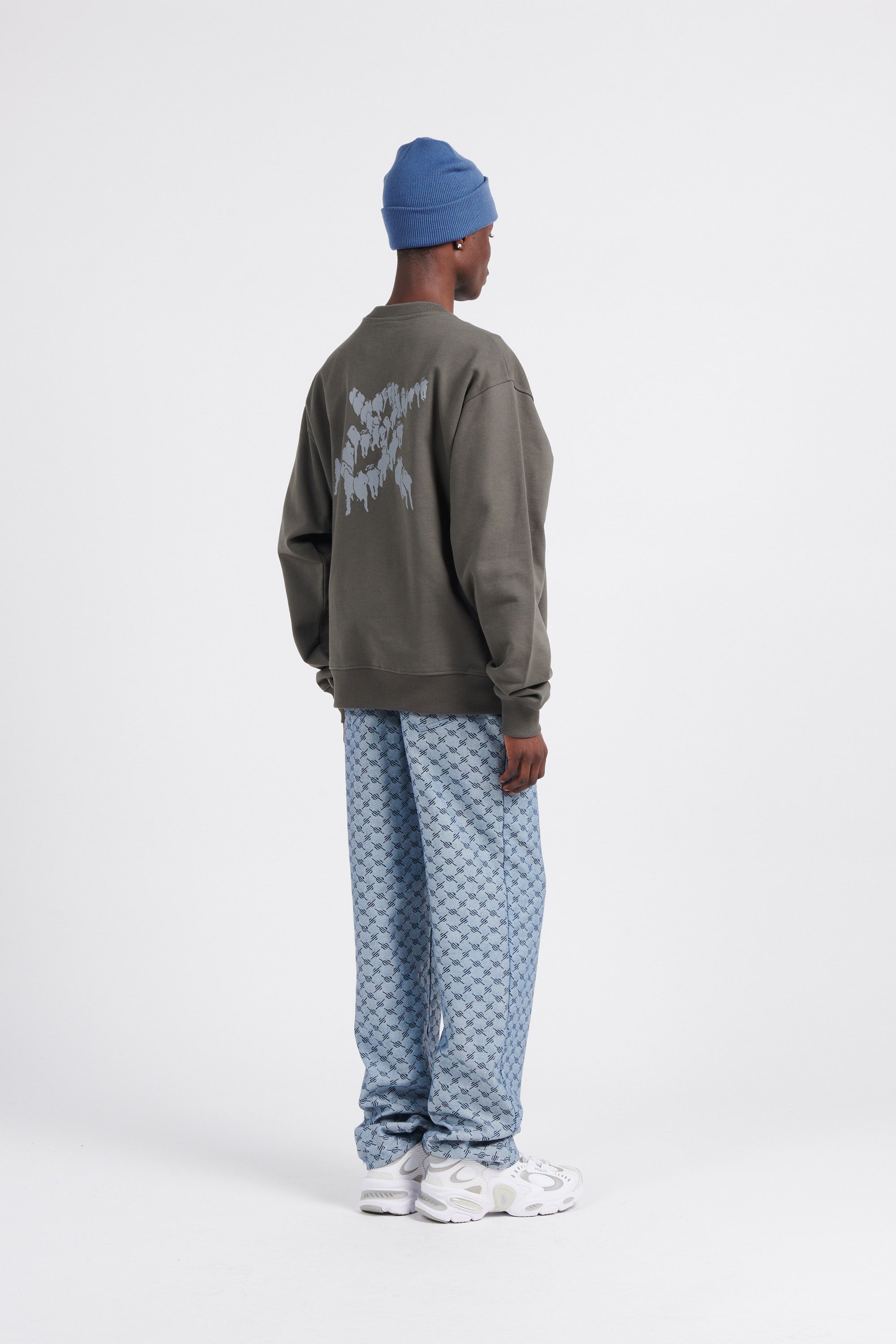 Daily Paper Sweatshirt shield crowd relaxed sweater Vert