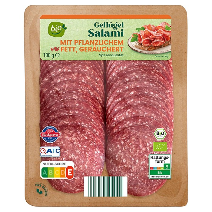 BIO Bio-Salami 100 g, Geflügel