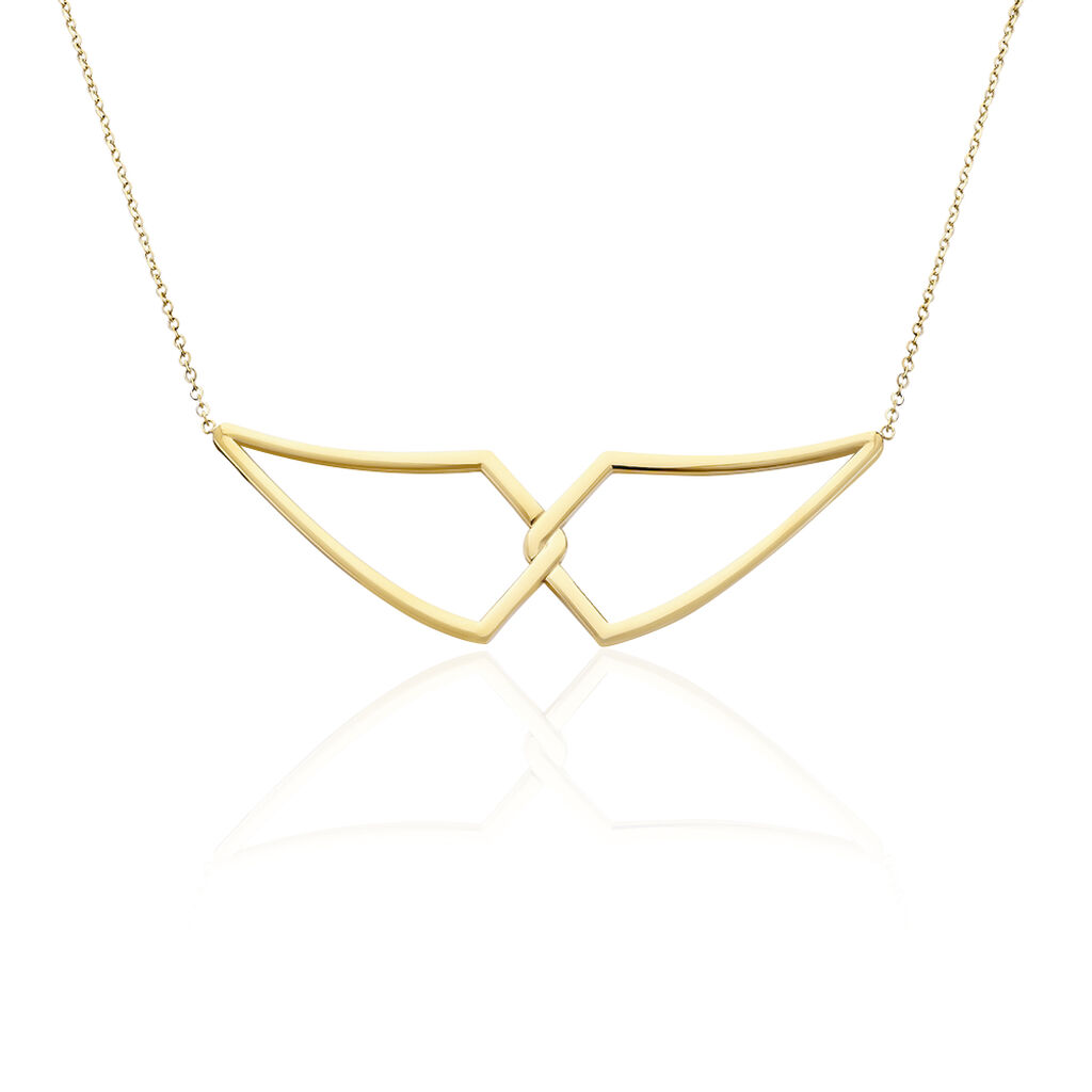 Collier Sautoir Adelind Acier Jaune