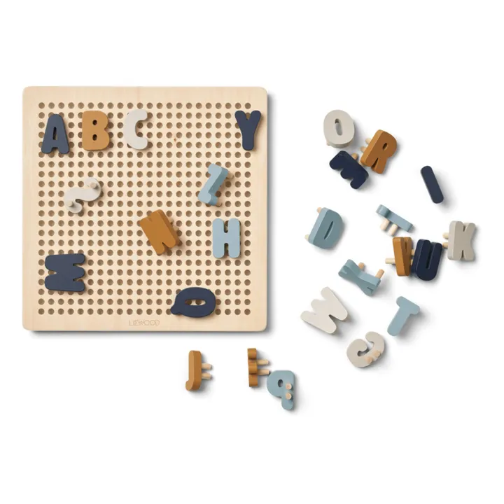 Liewood Alphabet Ainsley | Sea blue multi mix