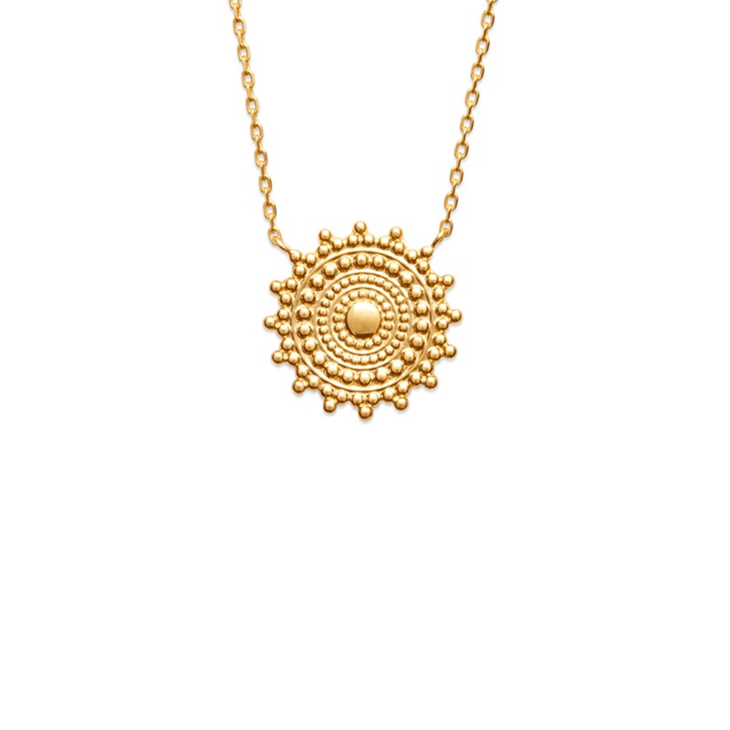 Collier plaqué or jaune ou argent INDIA - Bijoux Privés Discovery