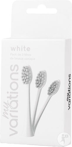Myvariations Têtes De Brosse Ivory-White 3 Pièces