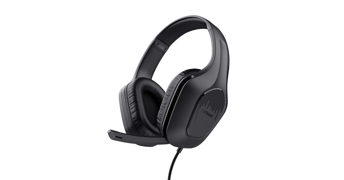 TrustGXT 415 Zirox Lightweight Gaming headset over-ear   (Zwart, PC, laptop en consoles)