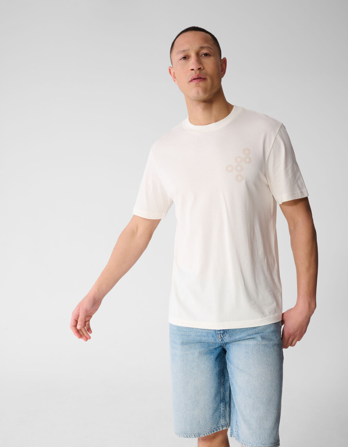 Spread Logo T-shirt Gebroken Wit