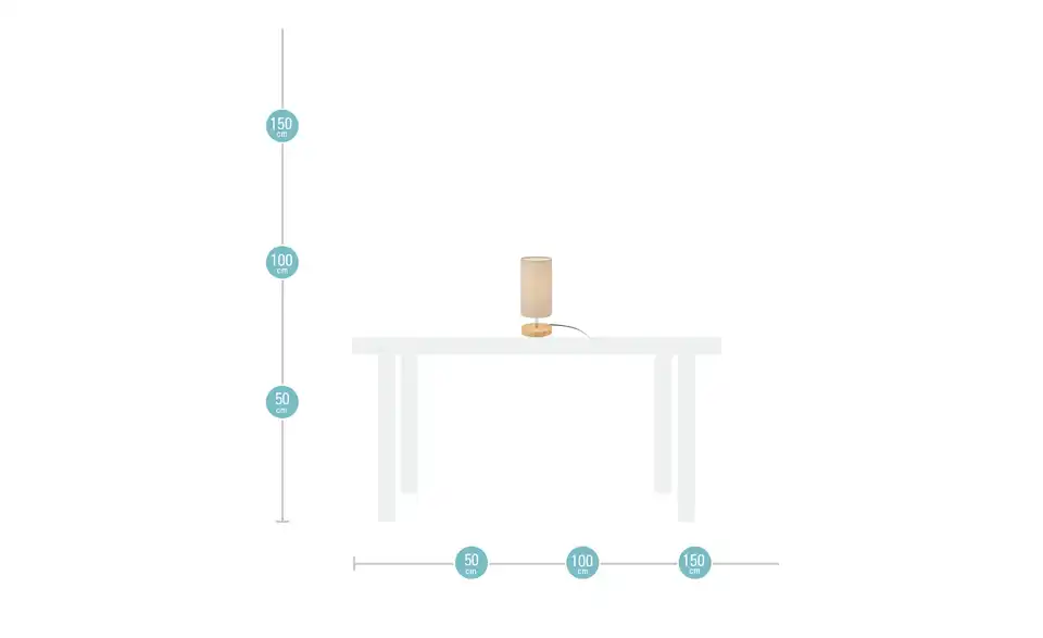 levelone Tischleuchte, 1-flammig