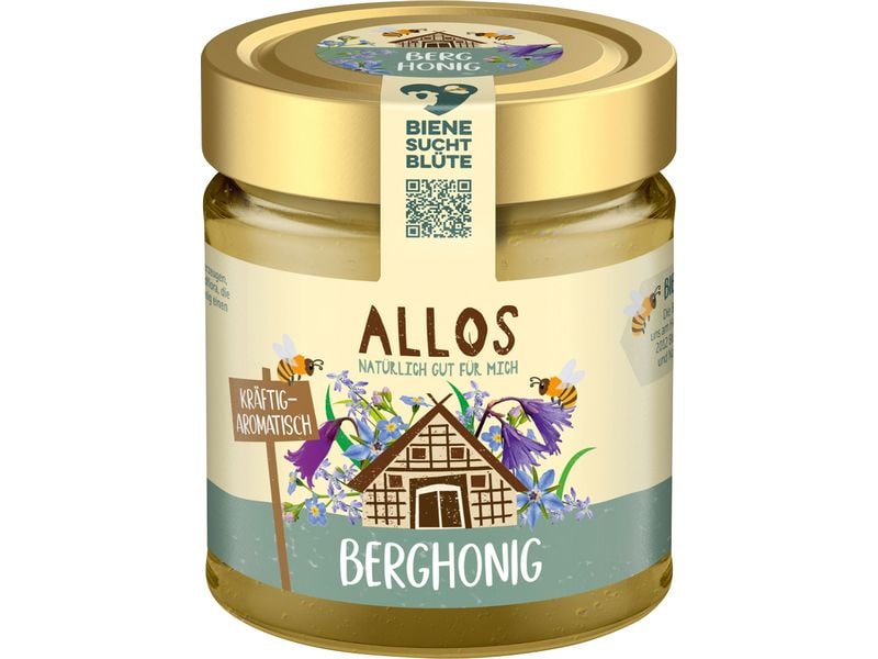 Allos Bio Berghonig Kräftig-Aromatisch Glas 500 g Bio Berghonig Kräftig-Aromatisch