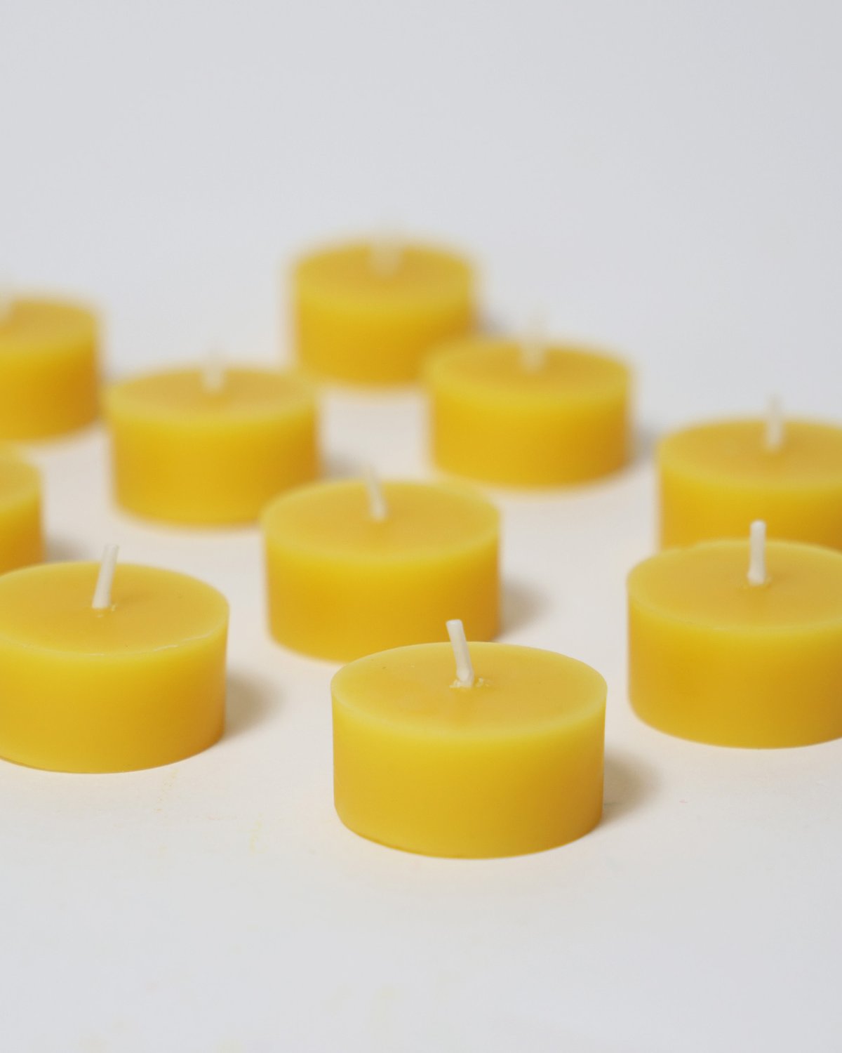 Telys 10pk – 100% Naturlig Bivoks | Grimms Tealights