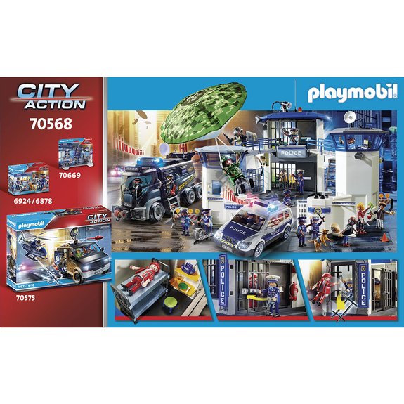 Poste de police et cambrioleur Playmobil City Action 70568