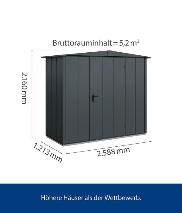 Hörmann Berry-Gerätehaus Modern-S Typ 1, ca.