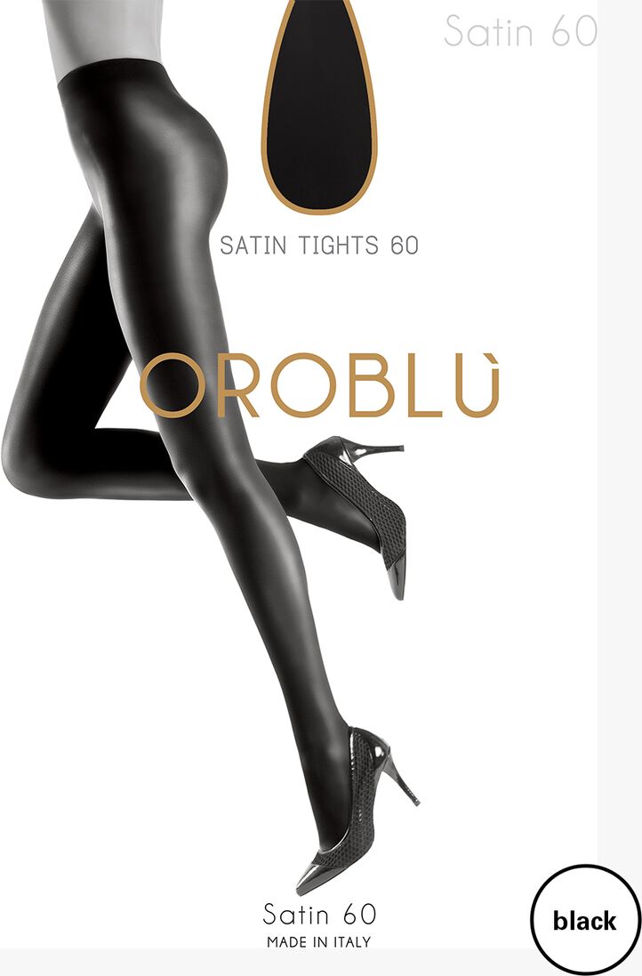 zwarte oroblu panty's satin 60