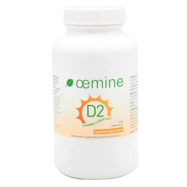 Oemine D2 Vegetal 180 cápsulas