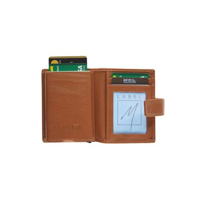 Porte-cartes super compact Dakota - cognac - label M