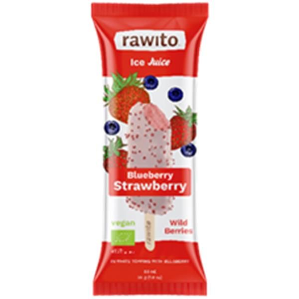 Rawito Bio Gelado Morango E Mirtilo Pau