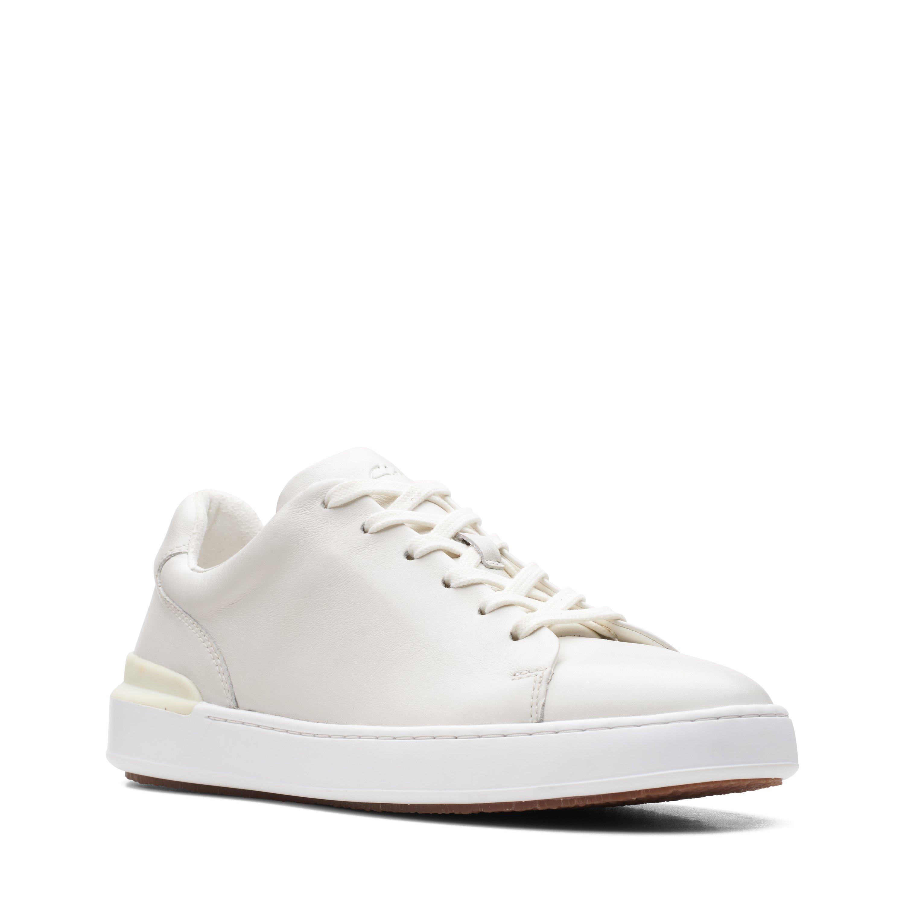 Clarks Court Lite Lace Leather Trainers
