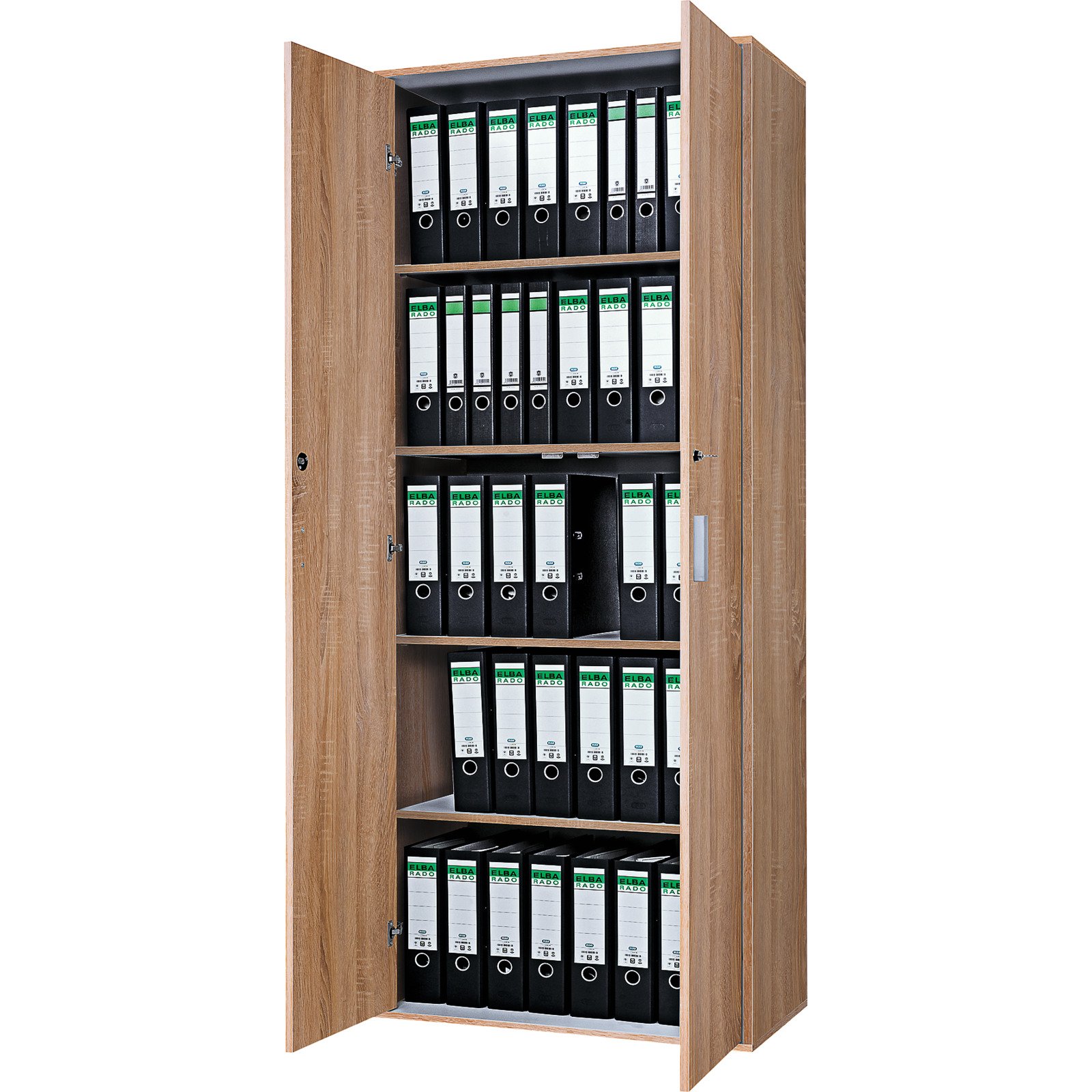 Aktenschrank Kreta 4 Dekor Eiche Sonoma 77 x 190 x 39 cm