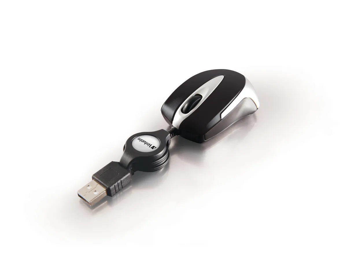 Go Mini Optical Travel Mouse Kabelgebundene Maus (49020) - Schwarz