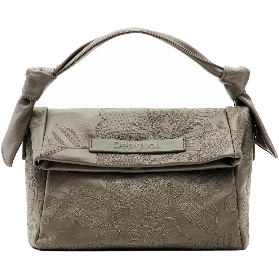 Desigual Alpha Loverty 3.0 - Schultertasche 30 cm gris alquitran