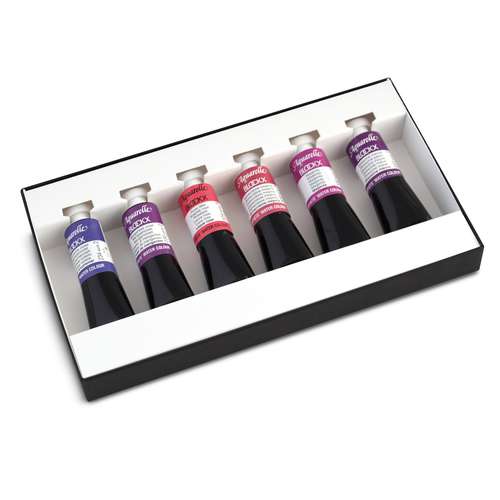 BLOCKX Aquarellfarben-Sets, 6 x 15-ml-Tuben