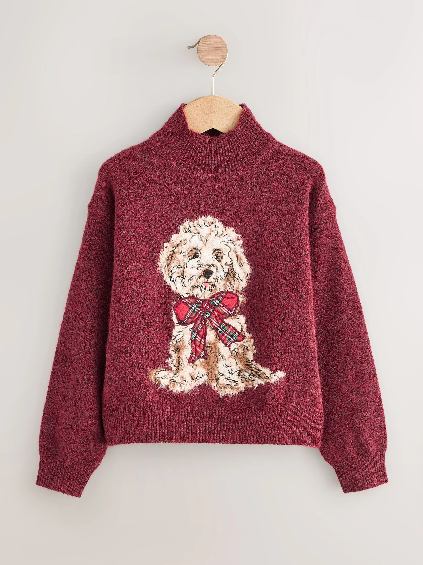 Red Dog Graphic - Matching Family Christmas Jumper (3-16yrs)