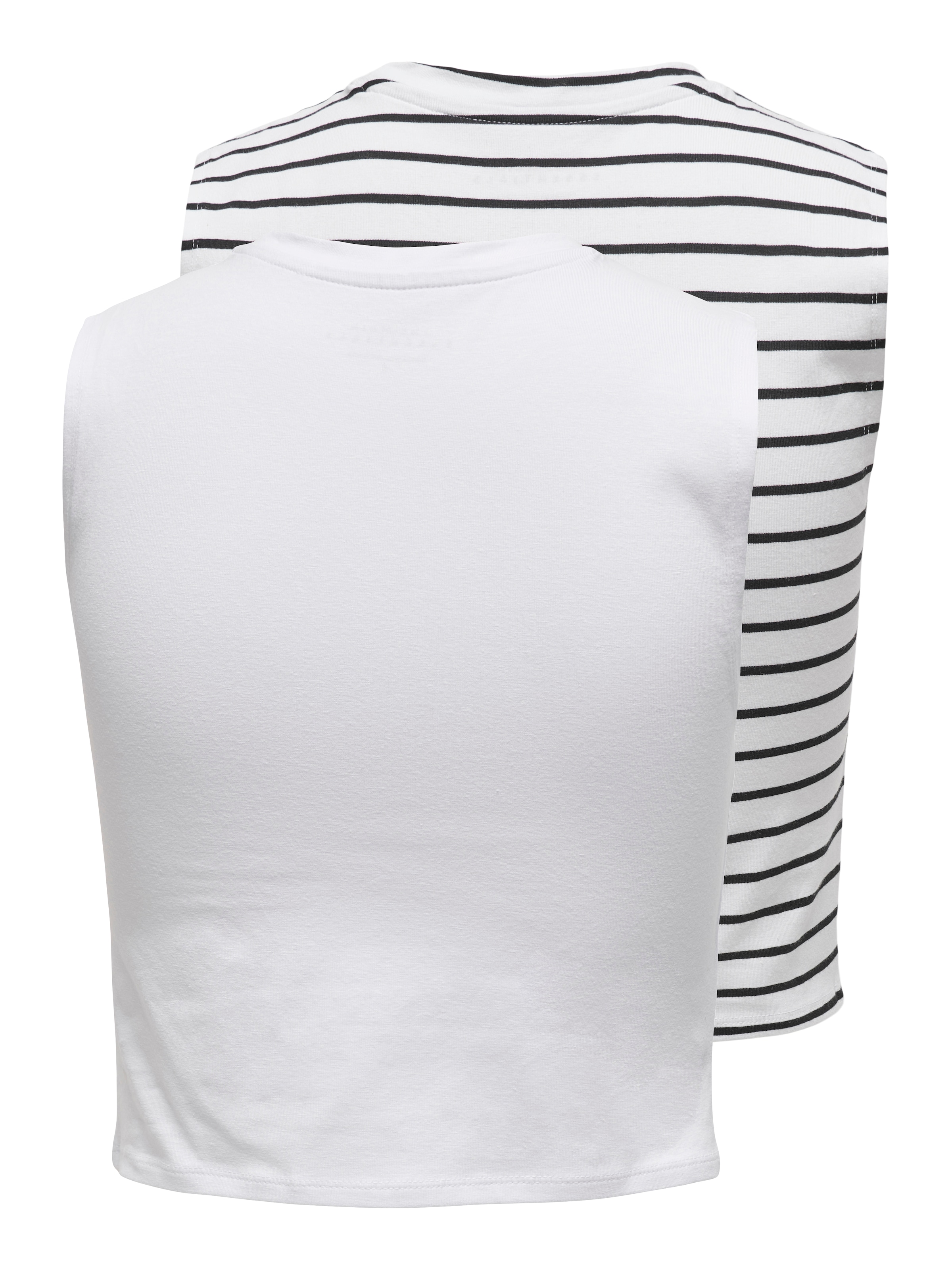ONLY Crop-Top »ONLCHOICE S/L 2-PACK TOP BOX JRS«, 2 Stk.