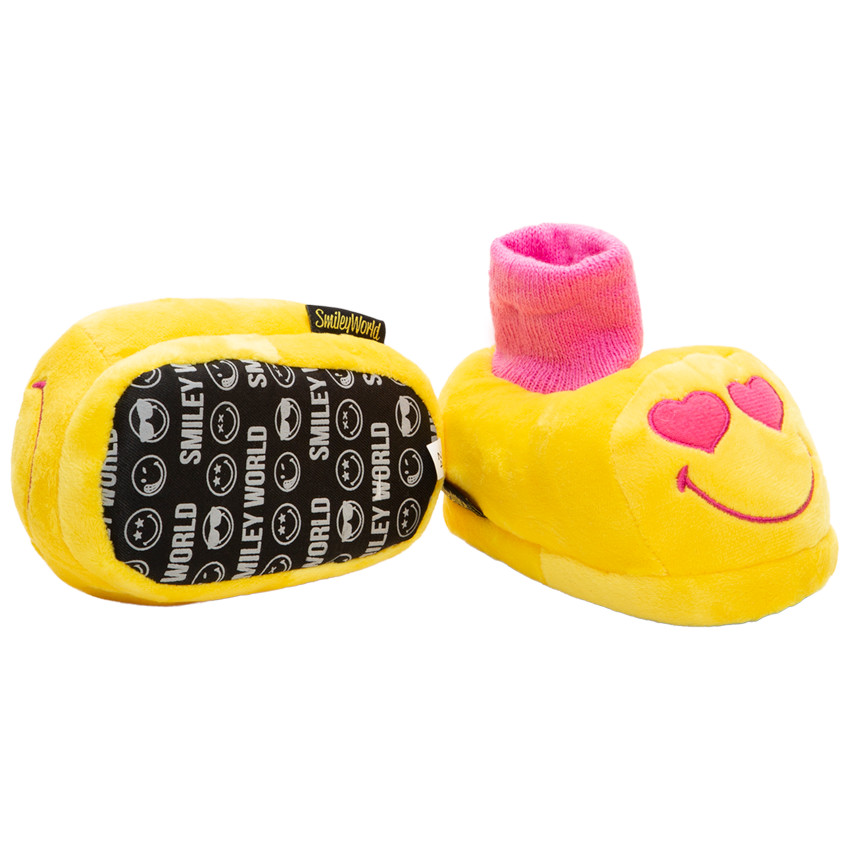 Chaussons peluche brodés SmileyWorld du 24 au 27