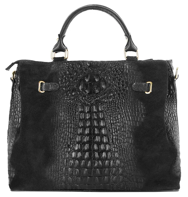 Cluty Henkeltasche echt Leder, Made in Italy
