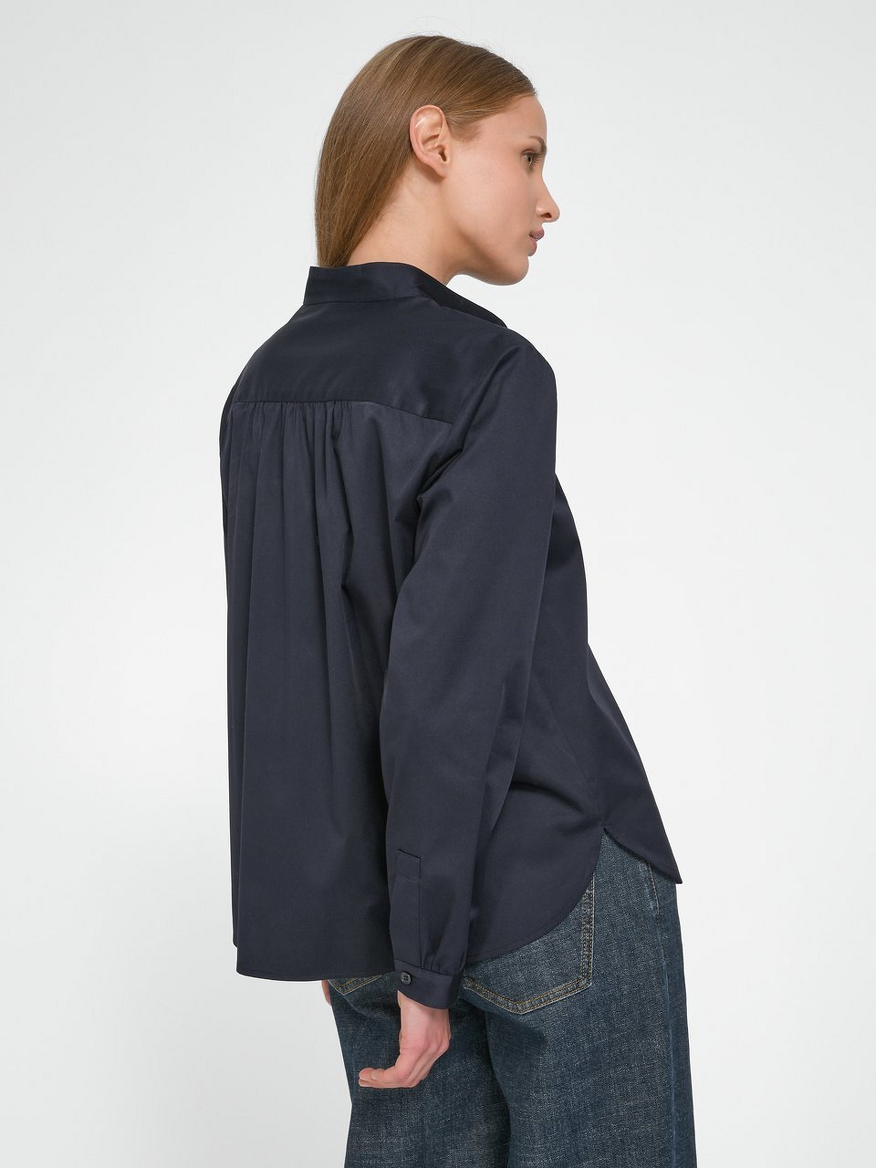 Bluse mit Stehkragen