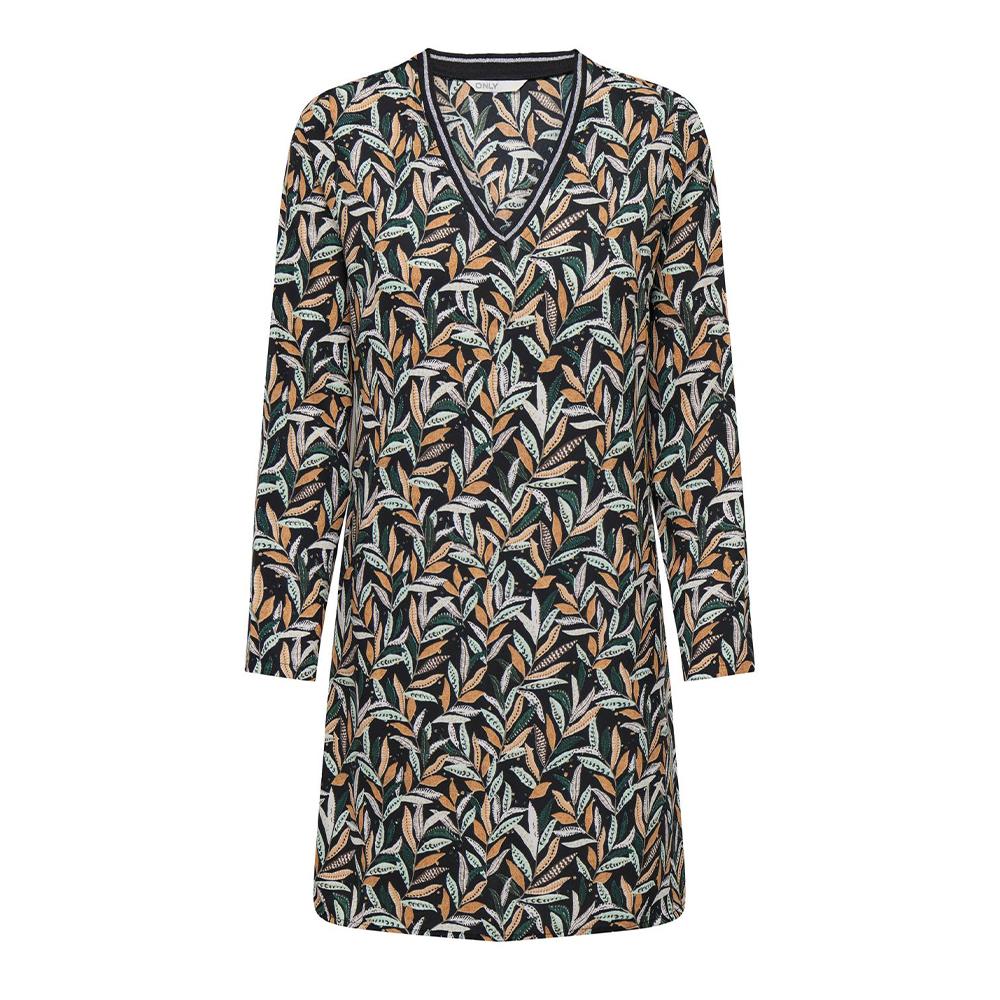 Only Robe Noir/Orange Femme Only Noémie