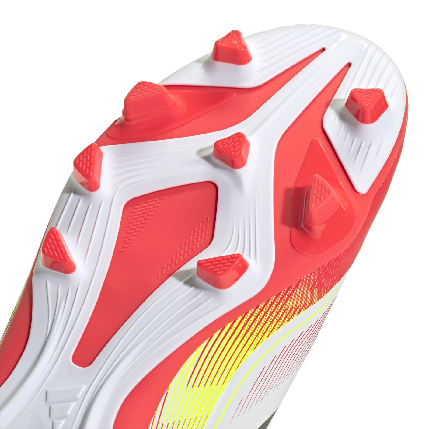 Adidas F50 Club Gras / Kunstgras Voetbalschoenen (MG) Kids Wit Rood Zwart Geel