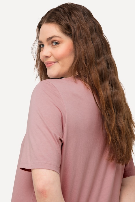 T-Shirts, 2er-Pack, V-Ausschnitt, Halbarm, Biobaumwolle