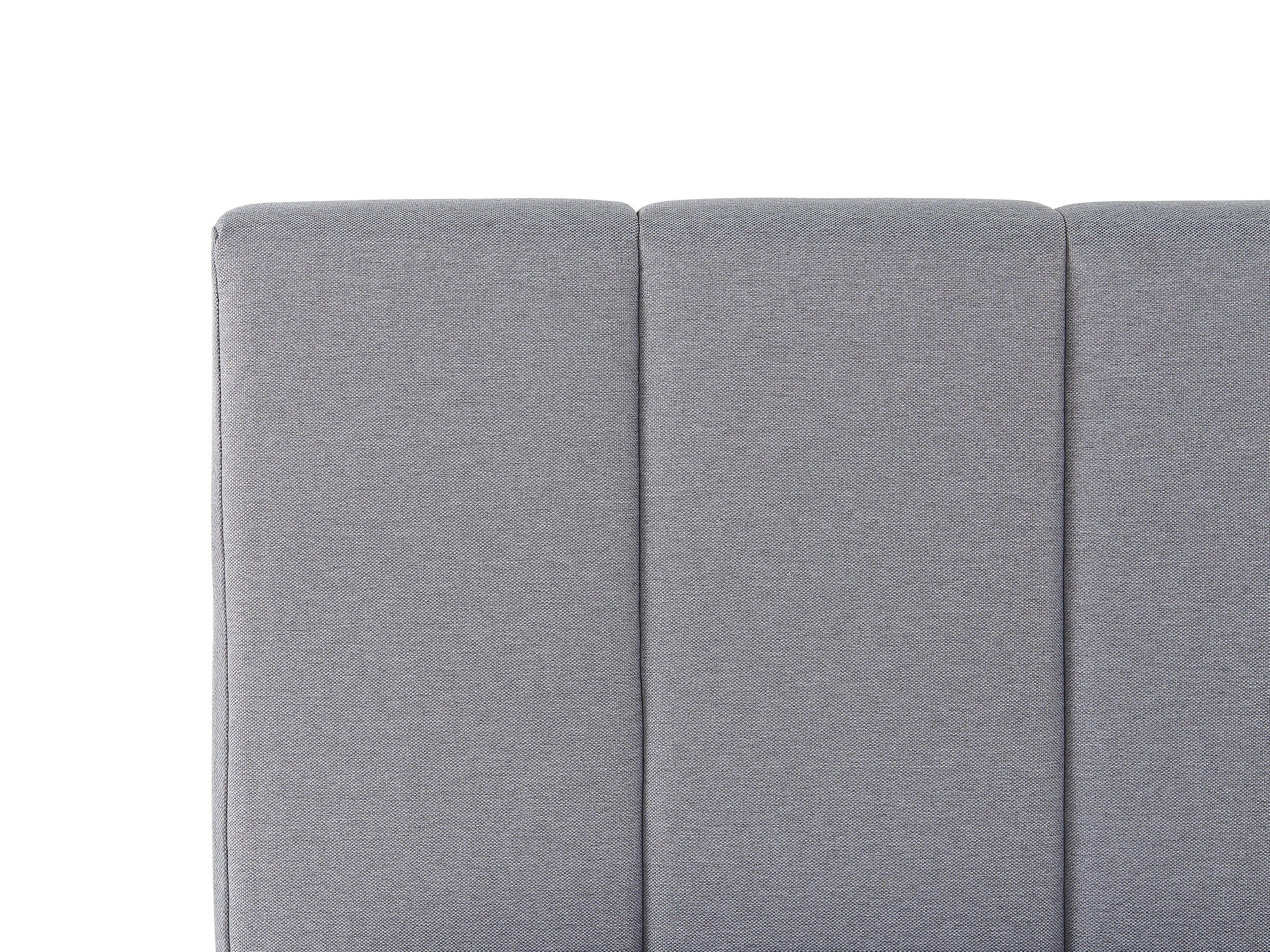 Bed met opbergruimte Stof DREUX 180 x 200 cm Lichtgrijs