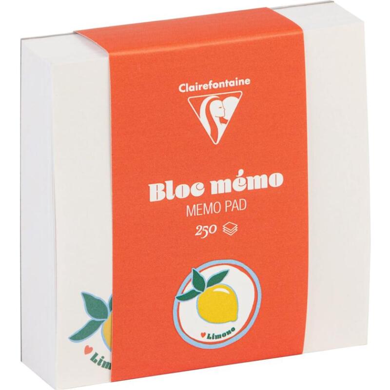 Dolce Amore, Bloc mémo carré, 250 feuillets imprimés, encollés et détachables 9,8x9,8 cm