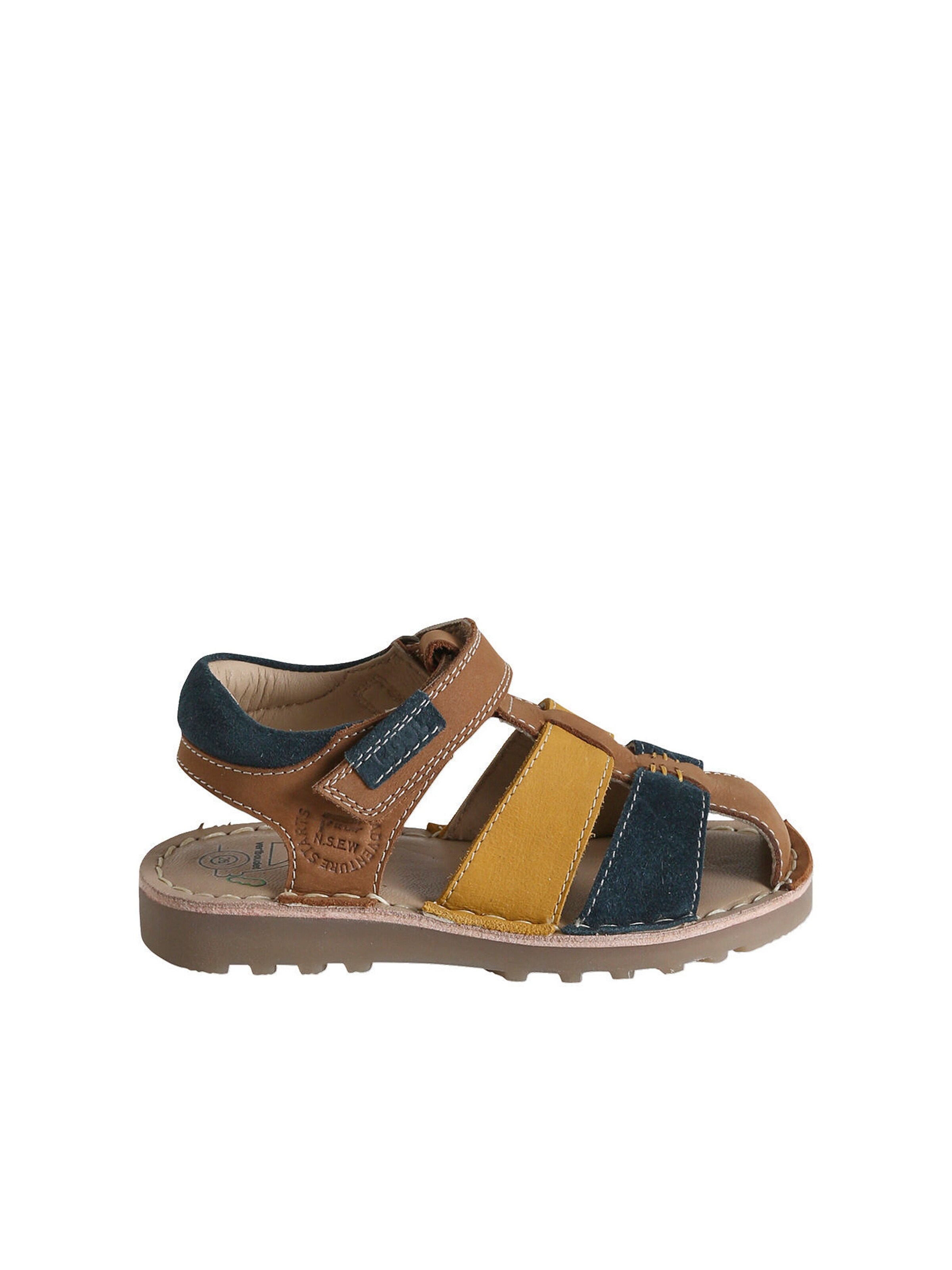 Vertbaudet Kinder Klett-Sandalen, Anziehtrick beige