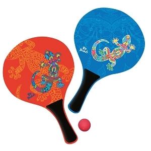BEACH BALL BOIS FLUO GECKO