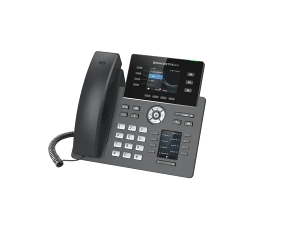 Grandstream GRP2616 - VoIP-telefon med opkalds-ID/opkald venter - IEEE 802.11a/b/g/n/ac (Wi-Fi) - 3-vejs opkaldskapacitet - SIP, RTCP, RTP, SRTP - med 6 linier - 4 linier