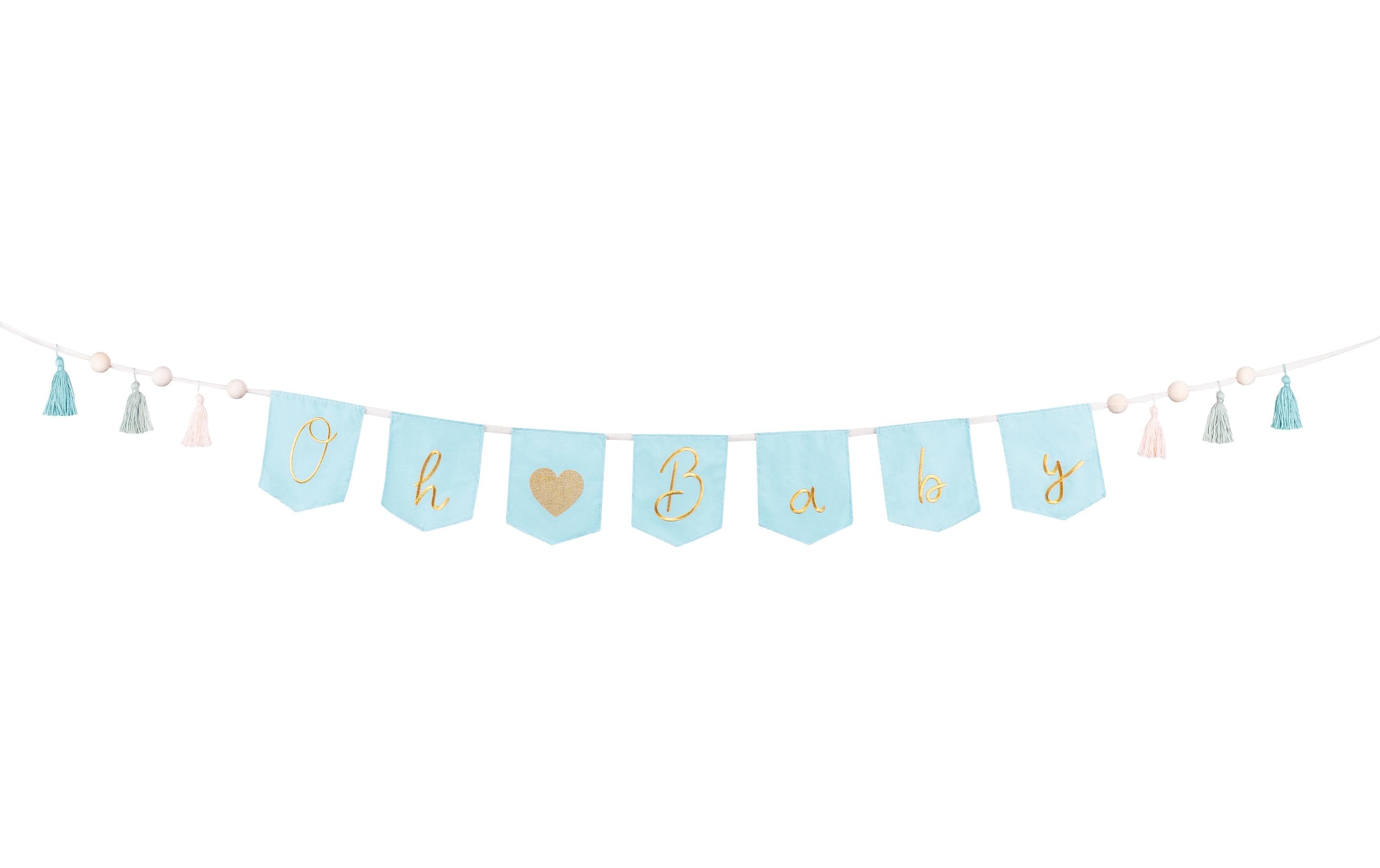Girlande Oh Baby 2.5 m, Blau/GoldBaby Boy Girlande