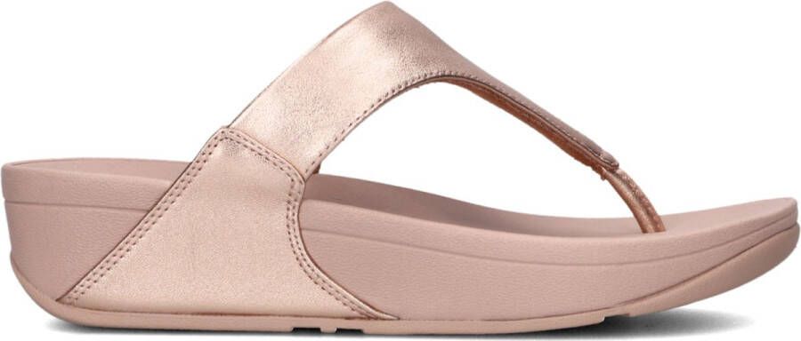FITFLOP Teenslippers Dames Lulu Leather Toe-post Maat: 43 Materiaal: Leer Kleur: Roze