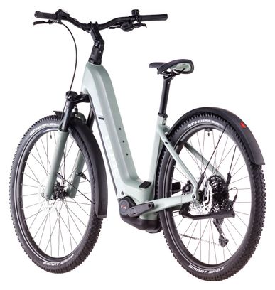 VTC Électrique Cube Nuride Hybrid Pro 800 Allroad Easy Entry Shimano Cues 10V 800 Wh 29'' Vert Pistachio 2025