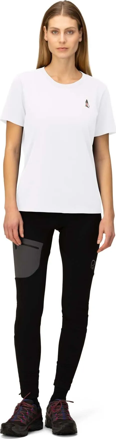 Norrøna /29 Cotton Activity Embroidery T-Shirt W'S Pure White