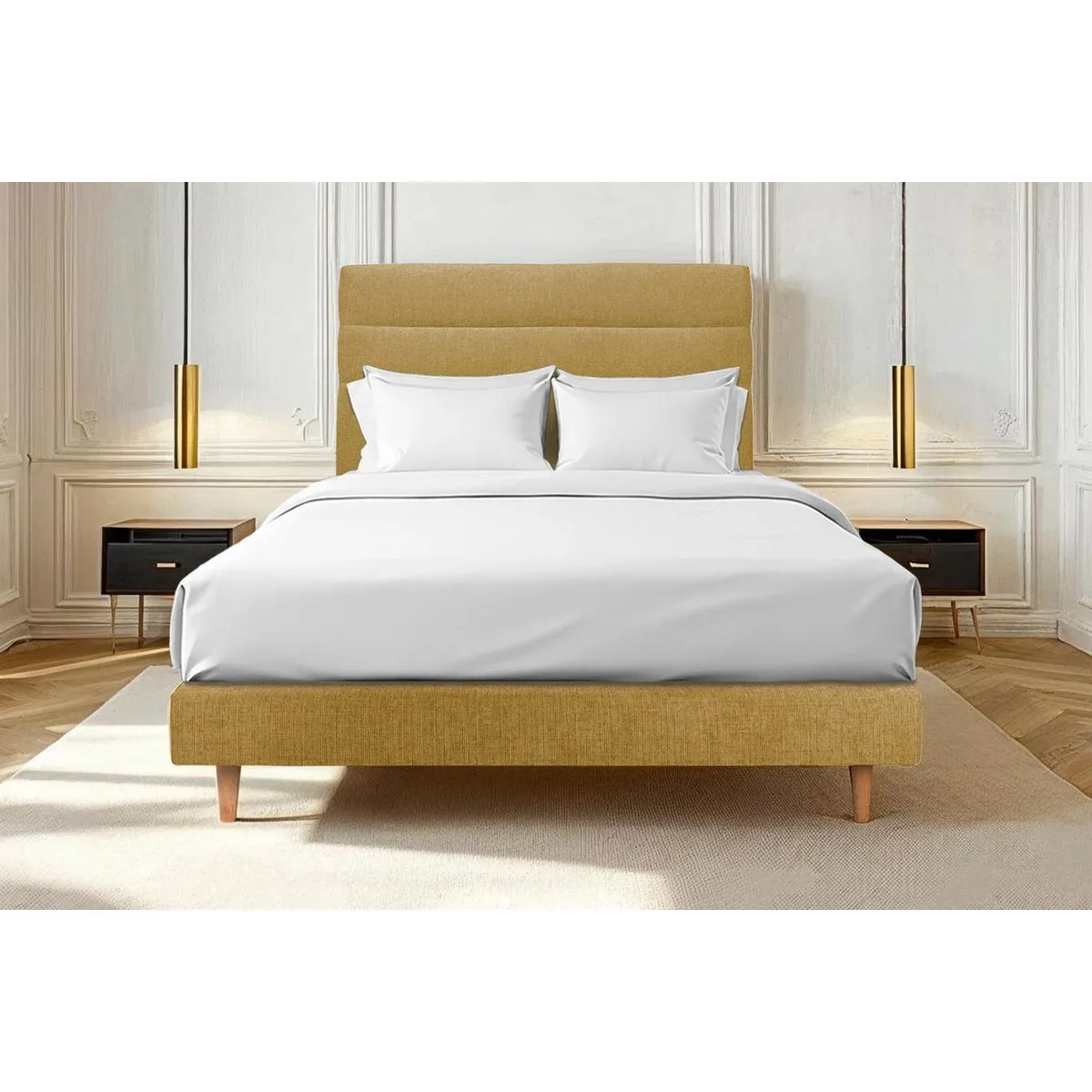 SOMMEIL DE PLOMB Lit 135x190 - Jaune