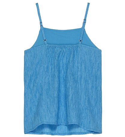Calvin Klein Tanktop - Crinkle Strap - Blåe Crush