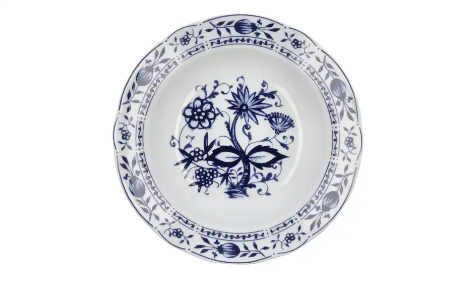 Kahla Suppenteller "Rosella" Zwiebelmuster Suppenteller Ø 22,3 cm