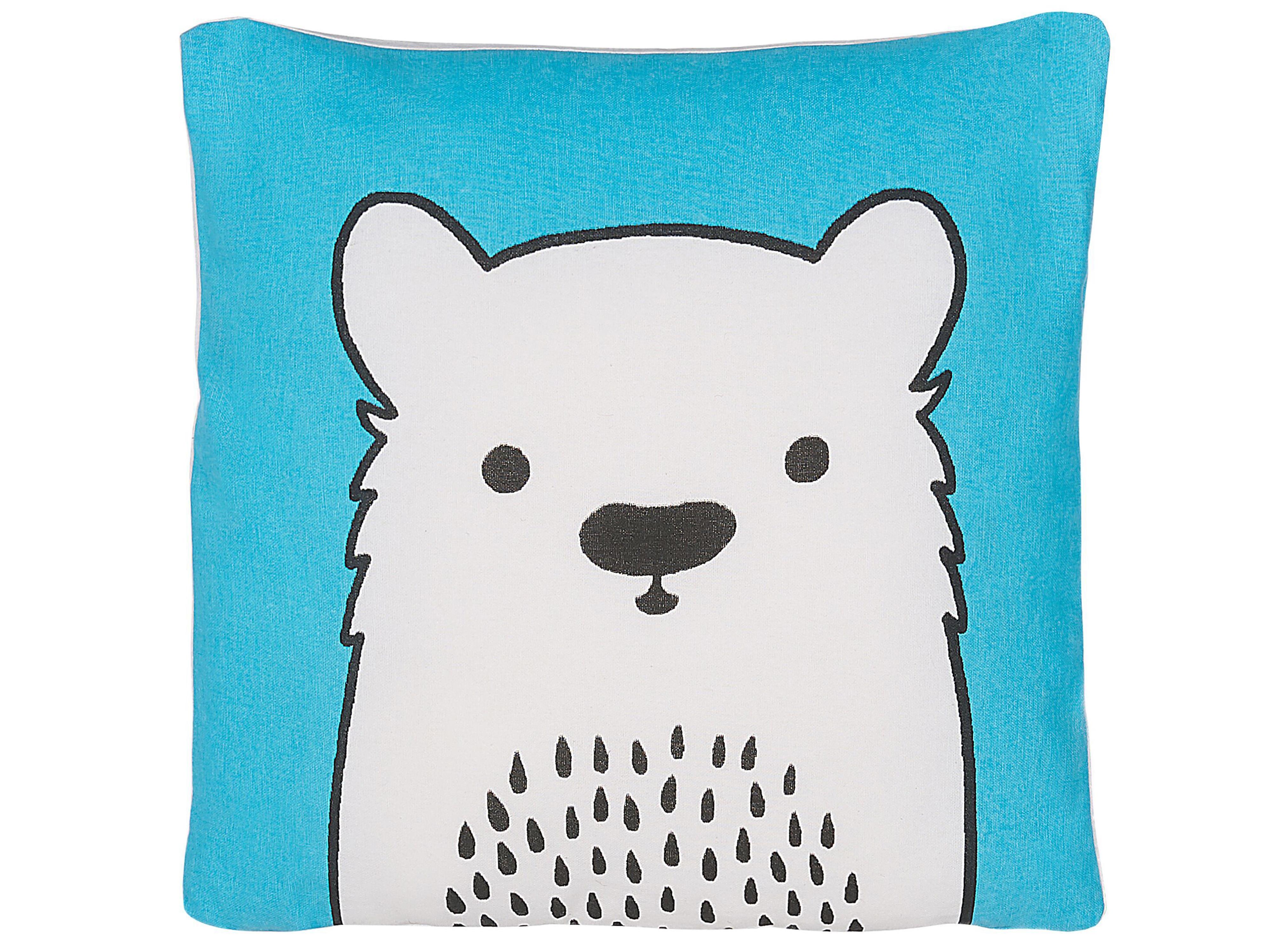 Set van 2 sierkussens WARANASI Katoen 45 x 45 cm Blauw