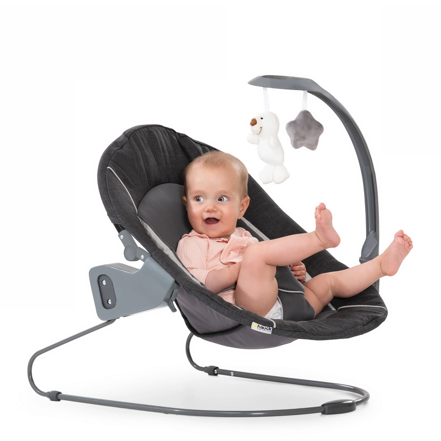 hauck Babyaufsatz Alpha Bouncer 2in1 Deluxe Melange Grey